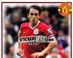 Sticker Gary Neville (1 of 2) - Manchester United 2006-2007 n. 16 - Panini