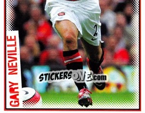 Sticker Gary Neville (2 of 2) - Manchester United 2006-2007 n. 17 - Panini