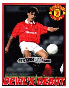 Sticker Gary Neville - Manchester United 2006-2007 n. 18 - Panini