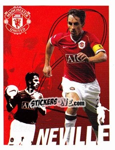 Sticker Gary Neville - Manchester United 2006-2007 n. 19 - Panini
