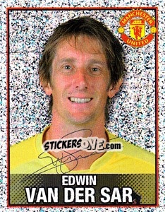 Sticker Edwin van der Sar - Manchester United 2006-2007 n. 21 - Panini