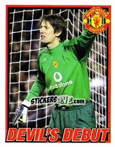 Sticker Edwin van der Sar - Manchester United 2006-2007 n. 24 - Panini