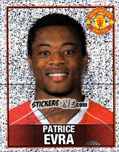 Cromo Patrice Evra - Manchester United 2006-2007 - Panini