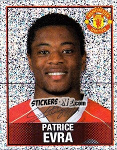 Figurina Patrice Evra - Manchester United 2006-2007 - Panini