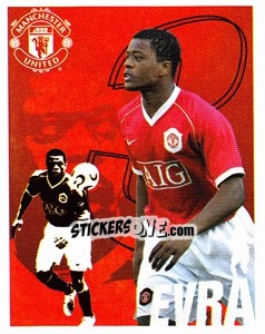 Sticker Patrice Evra - Manchester United 2006-2007 n. 31 - Panini