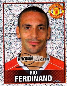 Sticker Rio Ferdinand - Manchester United 2006-2007 - Panini