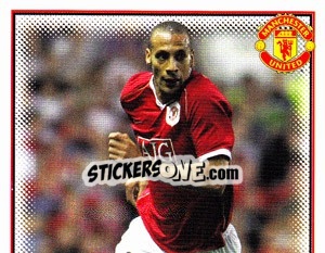 Sticker Rio Ferdinand (1 of 2) - Manchester United 2006-2007 n. 40 - Panini