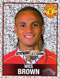 Sticker Wes Brown - Manchester United 2006-2007 n. 45 - Panini