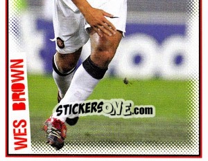Sticker Wes Brown (2 of 2) - Manchester United 2006-2007 - Panini
