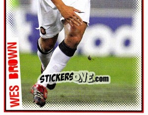 Sticker Wes Brown (2 of 2) - Manchester United 2006-2007 n. 47 - Panini