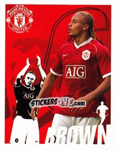 Sticker Wes Brown - Manchester United 2006-2007 n. 49 - Panini
