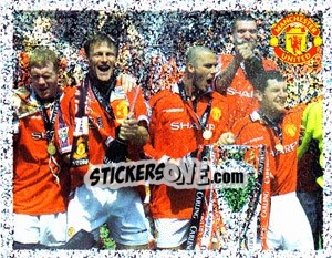 Sticker 2000/01 3 in a Row - Manchester United 2006-2007 - Panini