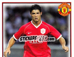 Sticker Cristiano Ronaldo (1 of 2) - Manchester United 2006-2007 n. 70 - Panini