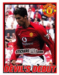 Sticker Cristiano Ronaldo - Manchester United 2006-2007 n. 72 - Panini