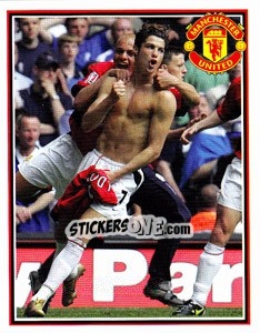 Sticker Cristiano Ronaldo - Manchester United 2006-2007 n. 74 - Panini