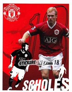 Sticker Paul Scholes - Manchester United 2006-2007 n. 97 - Panini