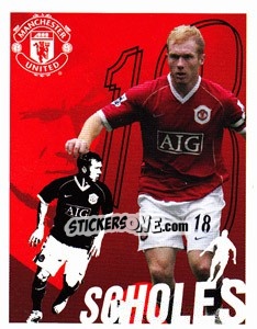 Sticker Paul Scholes - Manchester United 2006-2007 - Panini