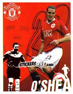 Sticker John O'Shea - Manchester United 2006-2007 - Panini