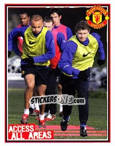 Sticker Wes Brown / Ole Gunnar Solskjaer - Manchester United 2006-2007 n. 123 - Panini