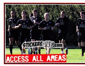 Sticker The Squad in Action (1 of 2) - Manchester United 2006-2007 - Panini