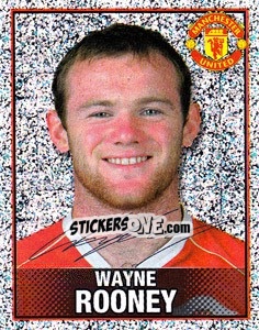 Sticker Wayne Rooney - Manchester United 2006-2007 n. 127 - Panini