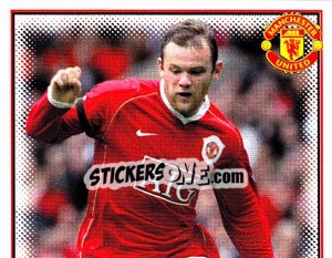 Sticker Wayne Rooney (1 of 2) - Manchester United 2006-2007 n. 128 - Panini