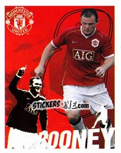 Sticker Wayne Rooney - Manchester United 2006-2007 n. 131 - Panini