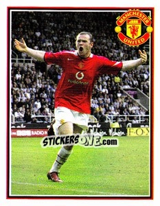 Sticker Wayne Rooney - Manchester United 2006-2007 n. 132 - Panini