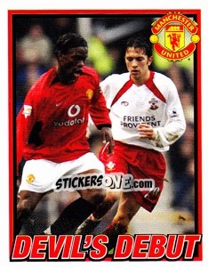 Sticker Louis Saha - Manchester United 2006-2007 n. 136 - Panini