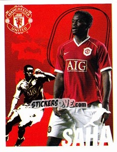 Sticker Louis Saha - Manchester United 2006-2007 n. 137 - Panini