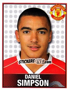 Sticker Danny Simpson - Manchester United 2006-2007 - Panini