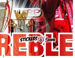 Sticker The Treble (8 of 8) - Manchester United 2006-2007 - Panini