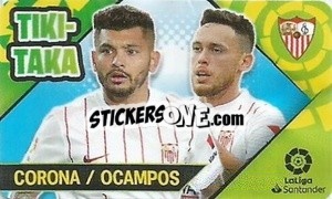 Sticker Corona / Ocampos - Chicle Liga 2022-2023 n. 57 - Panini
