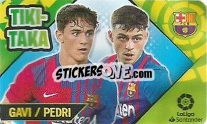 Sticker Gavi / Pedri - Chicle Liga 2022-2023 - Panini