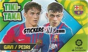 Sticker Gavi / Pedri - Chicle Liga 2022-2023 n. 44 - Panini