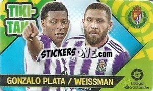 Sticker Gonzalo Plata / Weissman  - Chicle Liga 2022-2023 - Panini