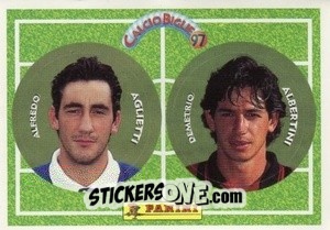 Cromo Aglietti / Albertini - Calcio Biglie 1997 n. 1 - Panini