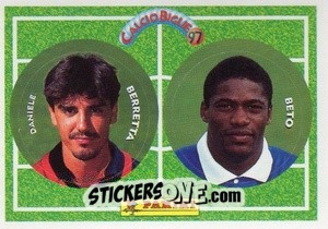 Sticker Berretta / Beto - Calcio Biglie 1997 n. 14 - Panini