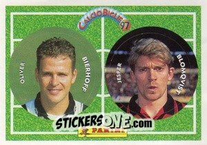 Sticker Bierhoff / Blomqvist - Calcio Biglie 1997 n. 16 - Panini