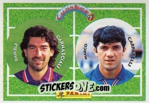 Sticker Carnasciali / Carparelli - Calcio Biglie 1997 n. 25 - Panini
