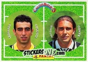Sticker A. Conte / Colucci - Calcio Biglie 1997 n. 30 - Panini