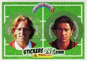 Sticker Costacurta / M. Conte - Calcio Biglie 1997 n. 31 - Panini