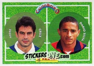 Sticker Cruz / Dario Silva - Calcio Biglie 1997 n. 34 - Panini
