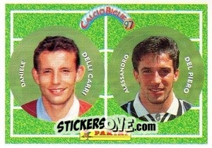 Sticker Delli Carri / Del Piero - Calcio Biglie 1997 n. 35 - Panini