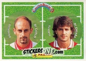 Sticker Di Carlo / Di Chiara - Calcio Biglie 1997 n. 40 - Panini