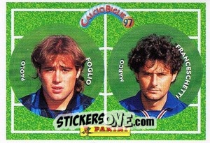 Sticker Foglio / Franceschetti - Calcio Biglie 1997 n. 46 - Panini