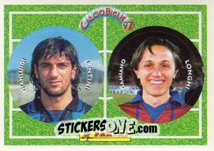 Sticker Lentini / Longhi - Calcio Biglie 1997 n. 59 - Panini