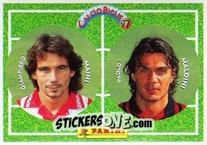 Sticker Maini / Maldini - Calcio Biglie 1997 n. 62 - Panini