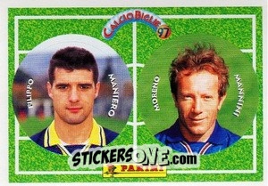 Figurina Maniero / Mannini - Calcio Biglie 1997 n. 64 - Panini