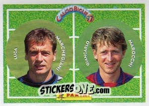 Sticker Marchegiani / Marocchi - Calcio Biglie 1997 n. 65 - Panini